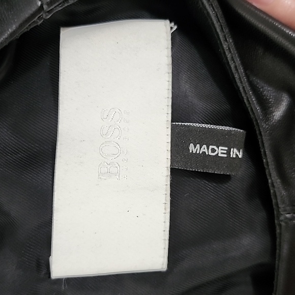 Boss Hugo 100% leather dress size 2 - Picture 5 of 10